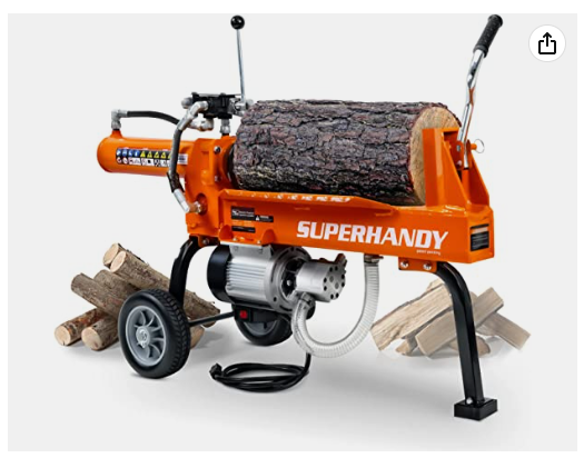 an Electric Log Splitter